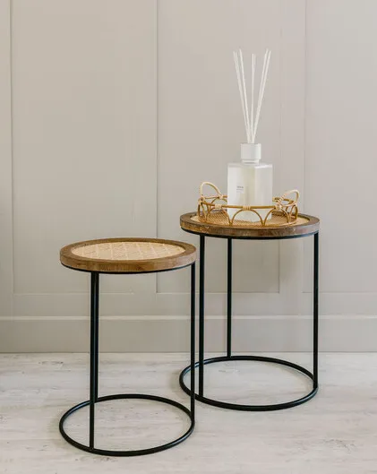 Jude Set of 2 Rustic Side Tables