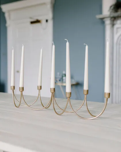 Gold Wave Candelabra