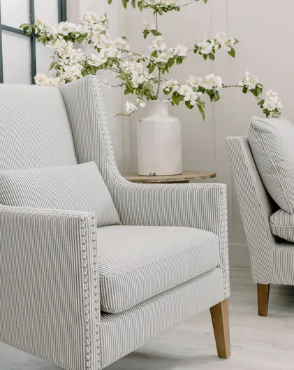 Falmouth studded club chair