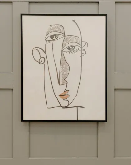 Picasso Inspired Abstract Face Art