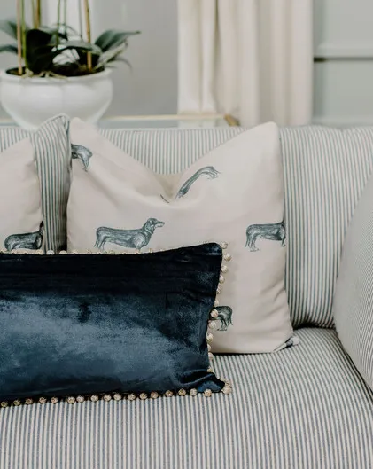 Dachshunds at Dawn Cushion 