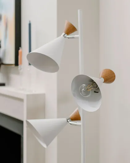 Angelique triple shade floor lamp