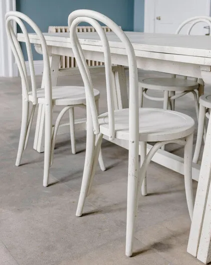 Esme Soft Cream French Brasserie Chair