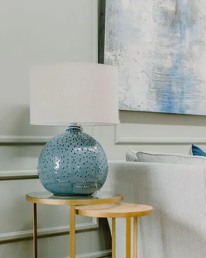 Suzie dotty Blue lamp