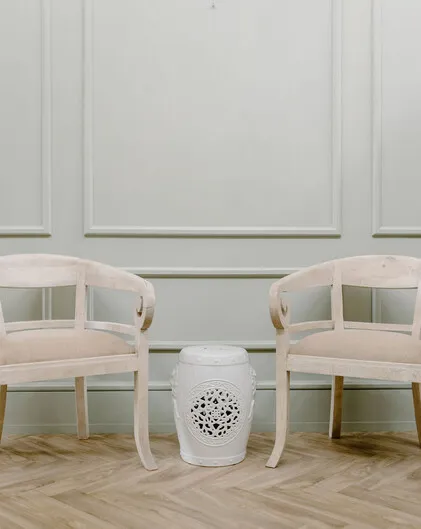  Scroll Arm Regency Look Chair