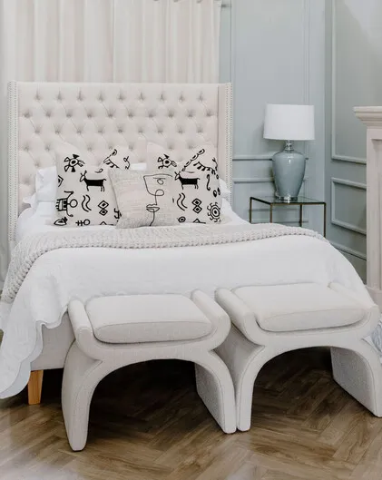 Erin King Size Linen Bed