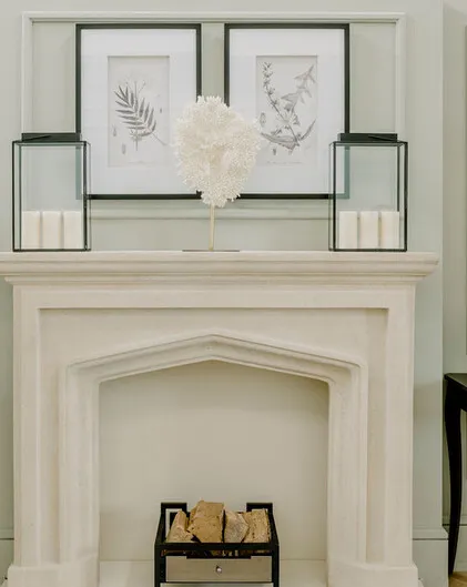 Objet de Désir - Faux Coral on Antiqued Gold Stand