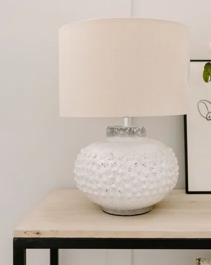 Marnie Large Crackle Glazed Textured Lamp