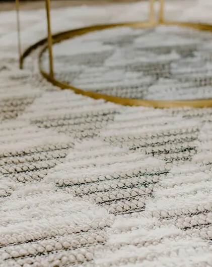 Sienna Large Textured Geometric Rug