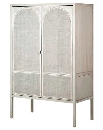 Lucia Rattan Wardrobe or Armoire