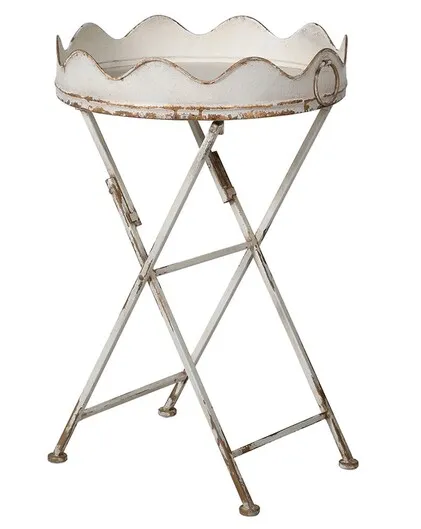 Genevieve Fluted Edge Side Table