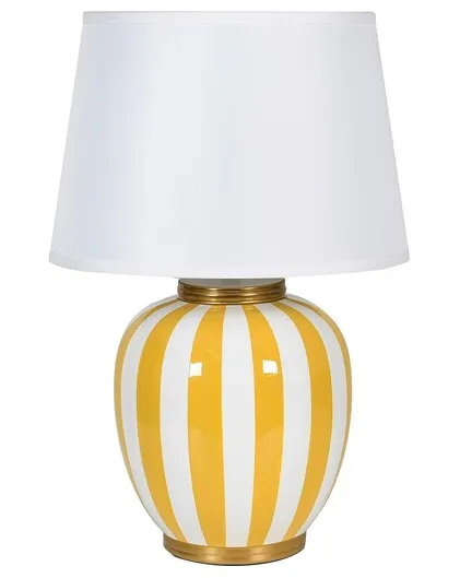 Yellow White Striped Lamp 