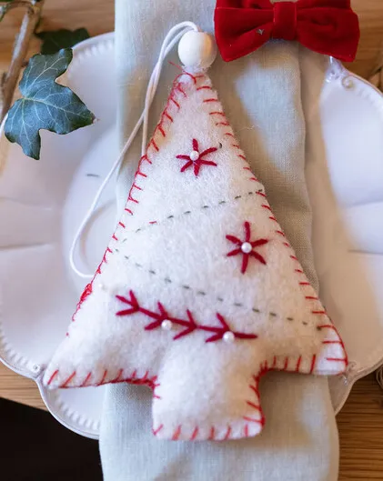 Hand Felted Tree Decoration