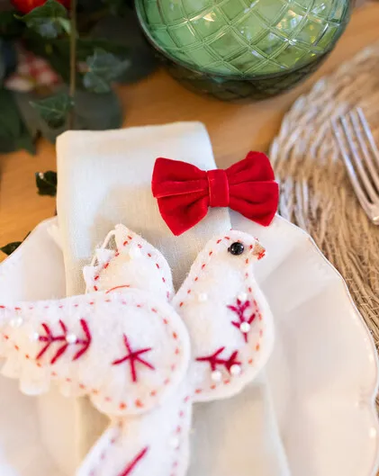 Hand Felted Dove Decoration