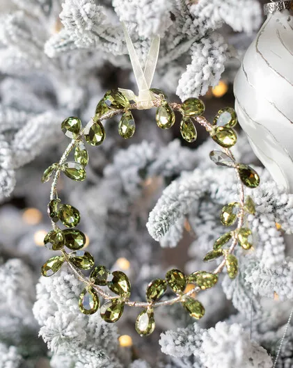 Jewelled Laurel Wreath Bauble