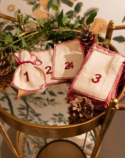 Handmade Custom Advent Bags