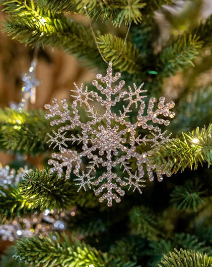 Bejewelled Silver Snowflake