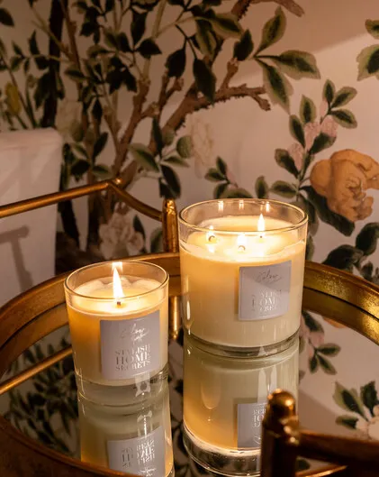 Stylish Home Secrets GLOW Winter Candle 3 Wick, Large