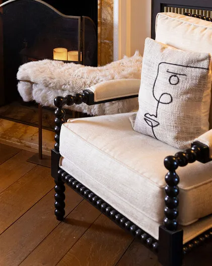 Picasso Inspired Embroidered Abstract Cushion Cover