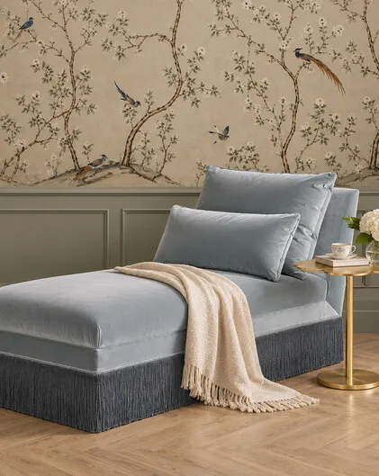 Sofia Soft Blue Chaise