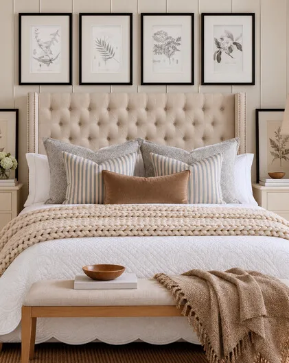 Erin King Size Linen Bed